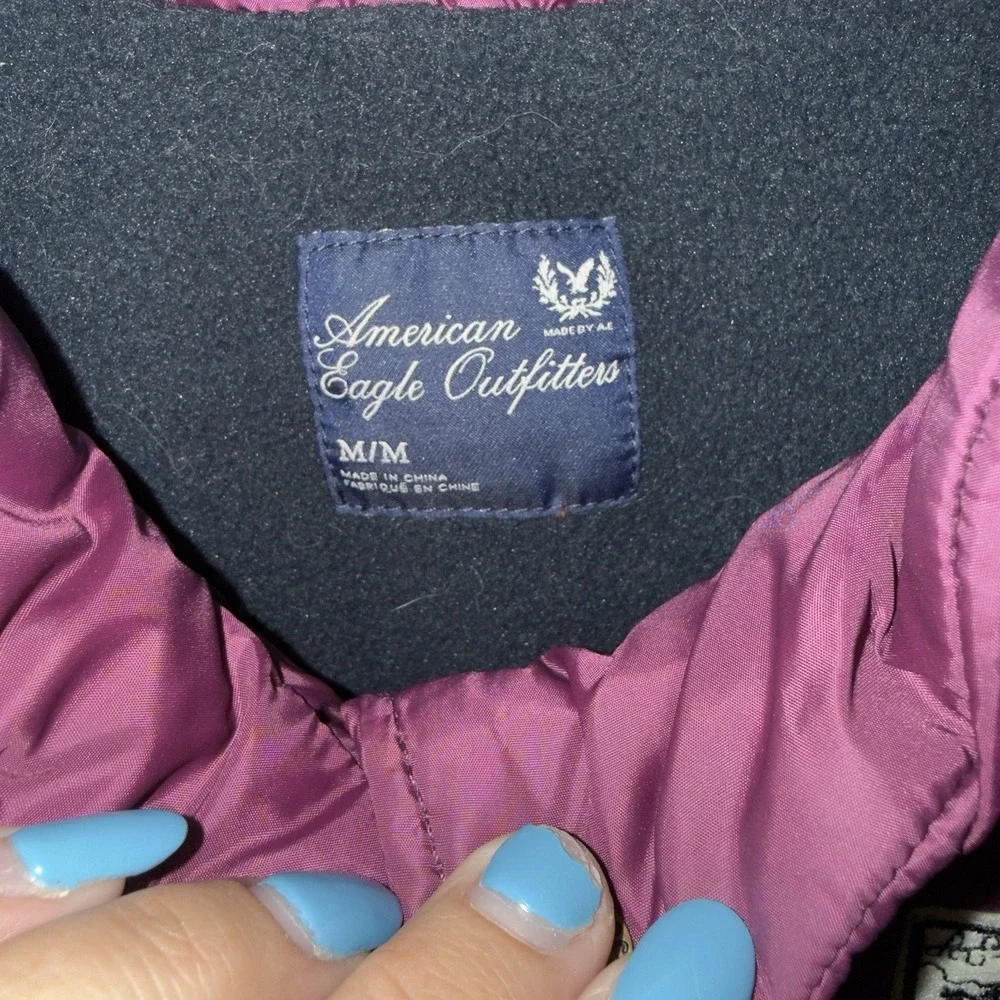 American Eagle Women's Purple Puffer Outdoor Thermal Vest Size Medium